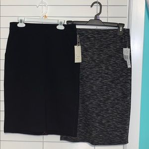 2 Knee Length Pencil Skirts